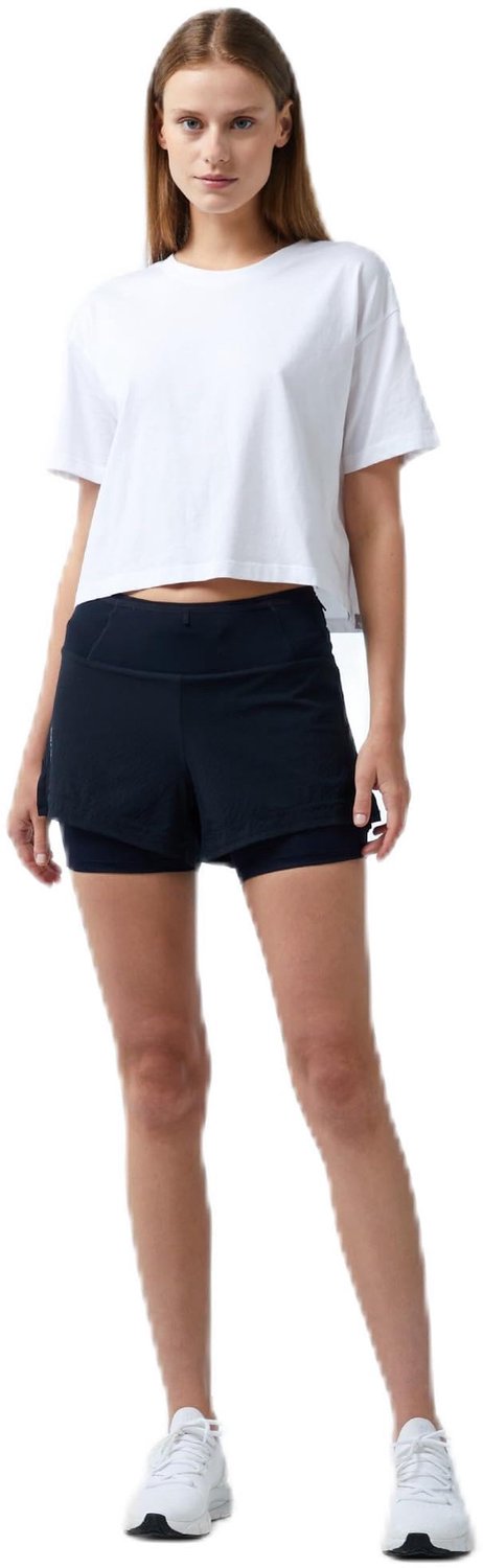 SALOMON SENSE AERO 2IN1 Hardloopshort Deep Zwart
