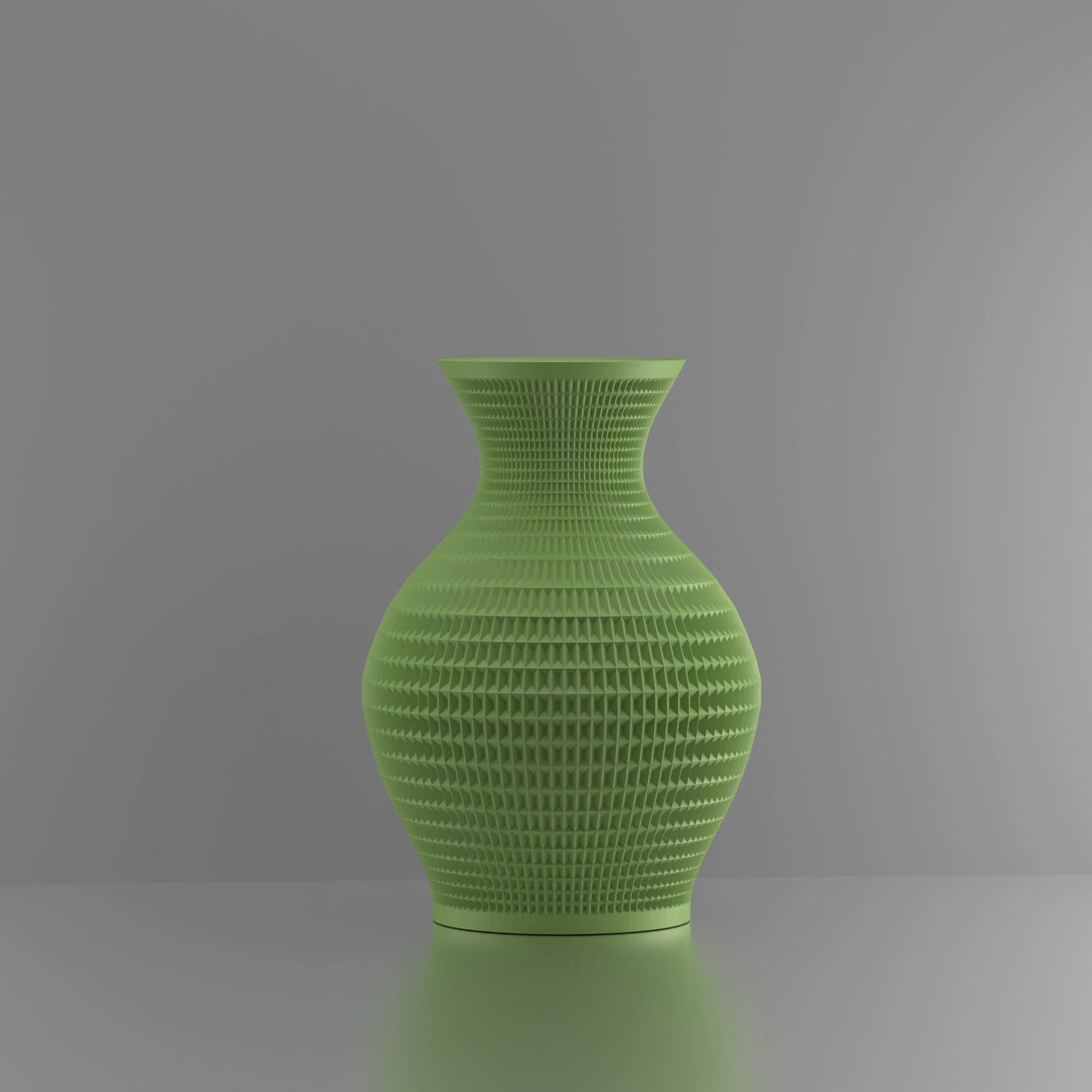 3d-gezellig Athene - Vaas - Lichtgroen - Maat 25 cm - Kunststof - Modern - Bloemenvaas -100% gerecycled PLA (bioplastic)