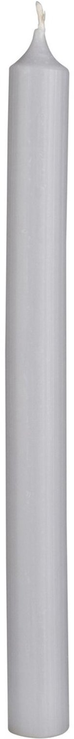 Wenzel Rustic stafkaars zilvergrijs, lengte 250 mm, Ø 22 mm