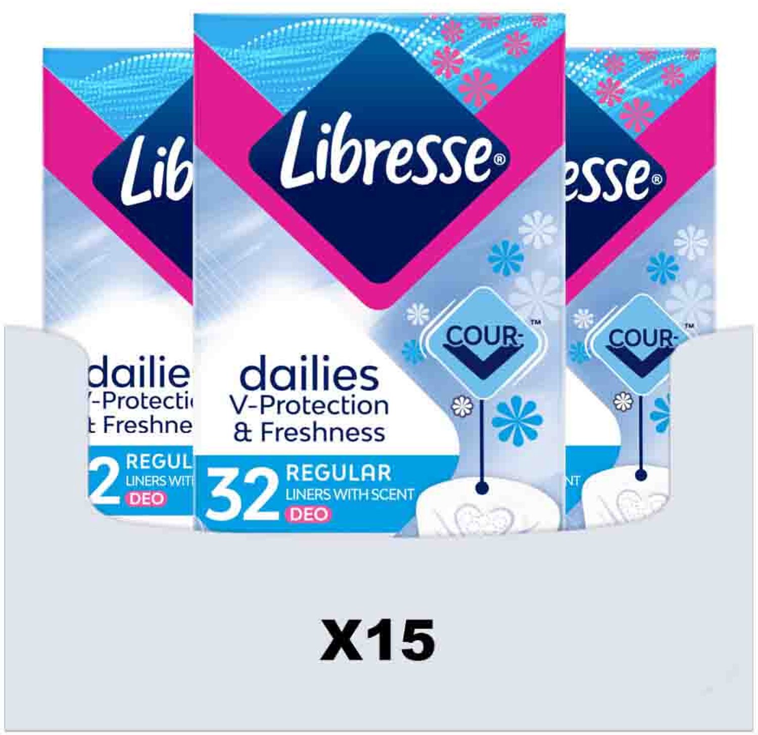 Bol.com Libresse Normal Deo Fresh inlegkruisjes - 6 x 32 - halfjaar voorraad aanbieding