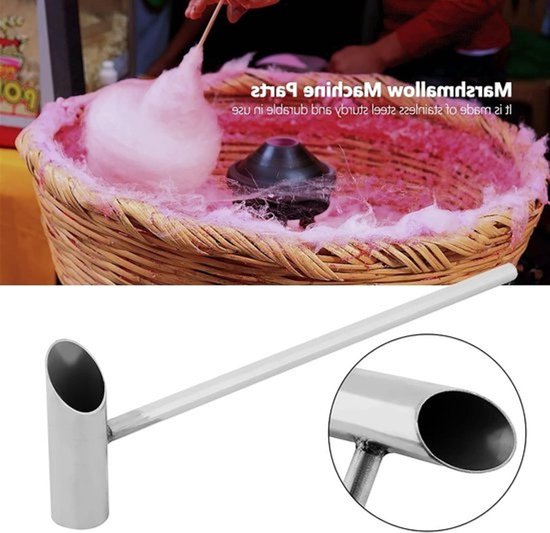 RVS suikerlepel voor suikerspinmachine - Lange handgreep - Voor suikerspin en marshmallows — afbeelding 3