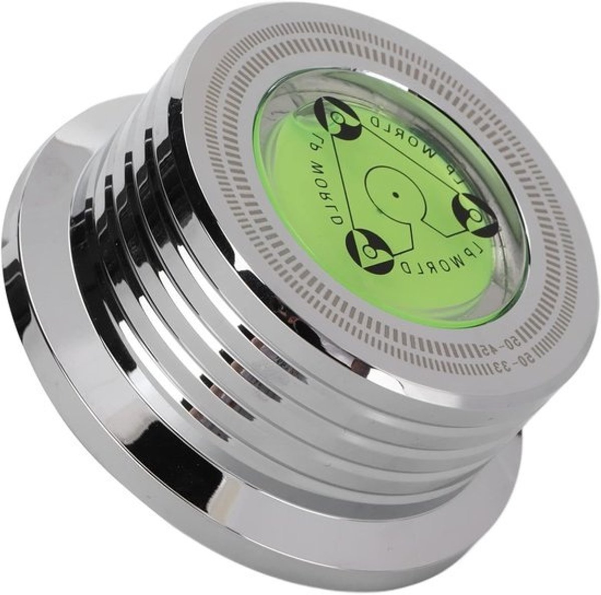 Allecto-vinylplatenstabilisator - Aluminium - Platenspeler - Schijfklem - Bubbelnivellering - LP-platenspeler - Draaitafels - Schijfstabilisator - Speler - Geschikt voor - Kleur of model - Recordgewichtstabilisator