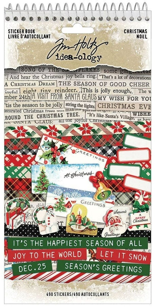 Idea-ology Tim Holtz - Christmas Sticker Book (TH94451)