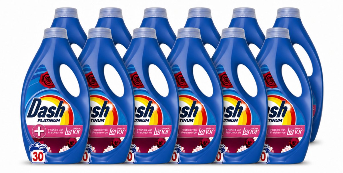 12 x Dash – Wasmiddel – Jasmin & Rose de Mai – 1350 ml - Voordeelverpakking - 12 stuks