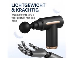 Mini massage gun - krachtige spierstimulatie - licht en stil