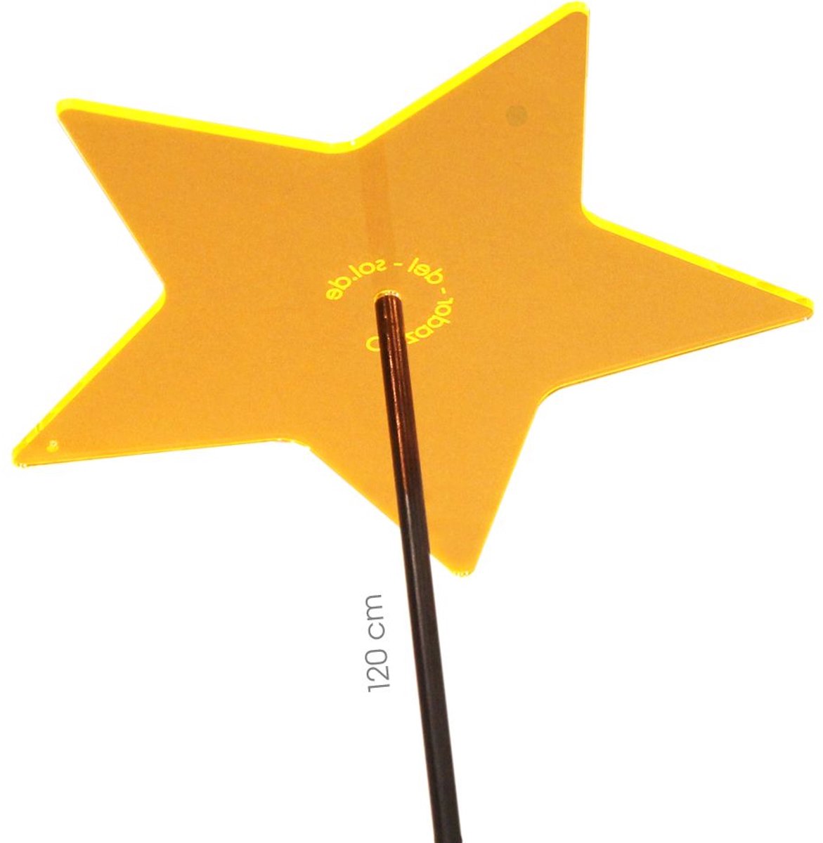 Cazador-del-sol Zonnevanger Ster Medio – 120 cm – Tuindecoratie - Geel