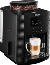 Krups Essential EA8150 - Volautomatische Espressomachine - Thermoblock-systeem - Personaliseren en Favorieten Opslaan - Zwart - Koffiemachine met bonen