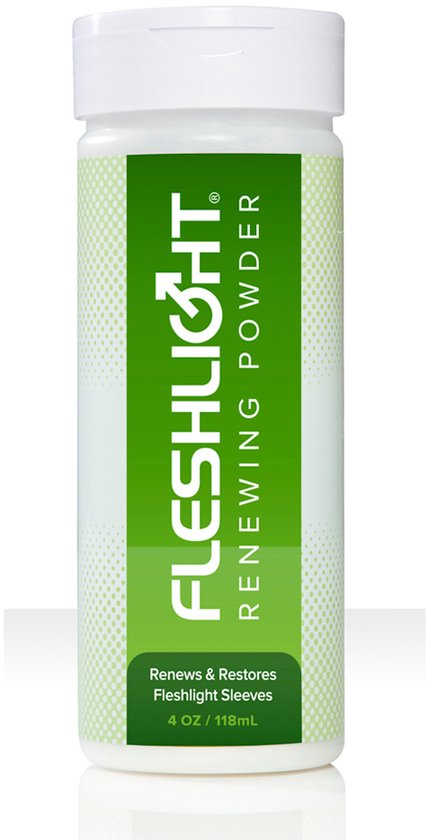 Fleslight renewing powder, 4 OZ / 118ML. Vernieuwt en herstelt Fleshlight hoezen.