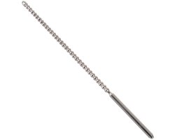 Sextreme – RVS Penis Plug Dilator met Lang Ontwerp en Extra Geribbeld voor Stimulatie - Zilver