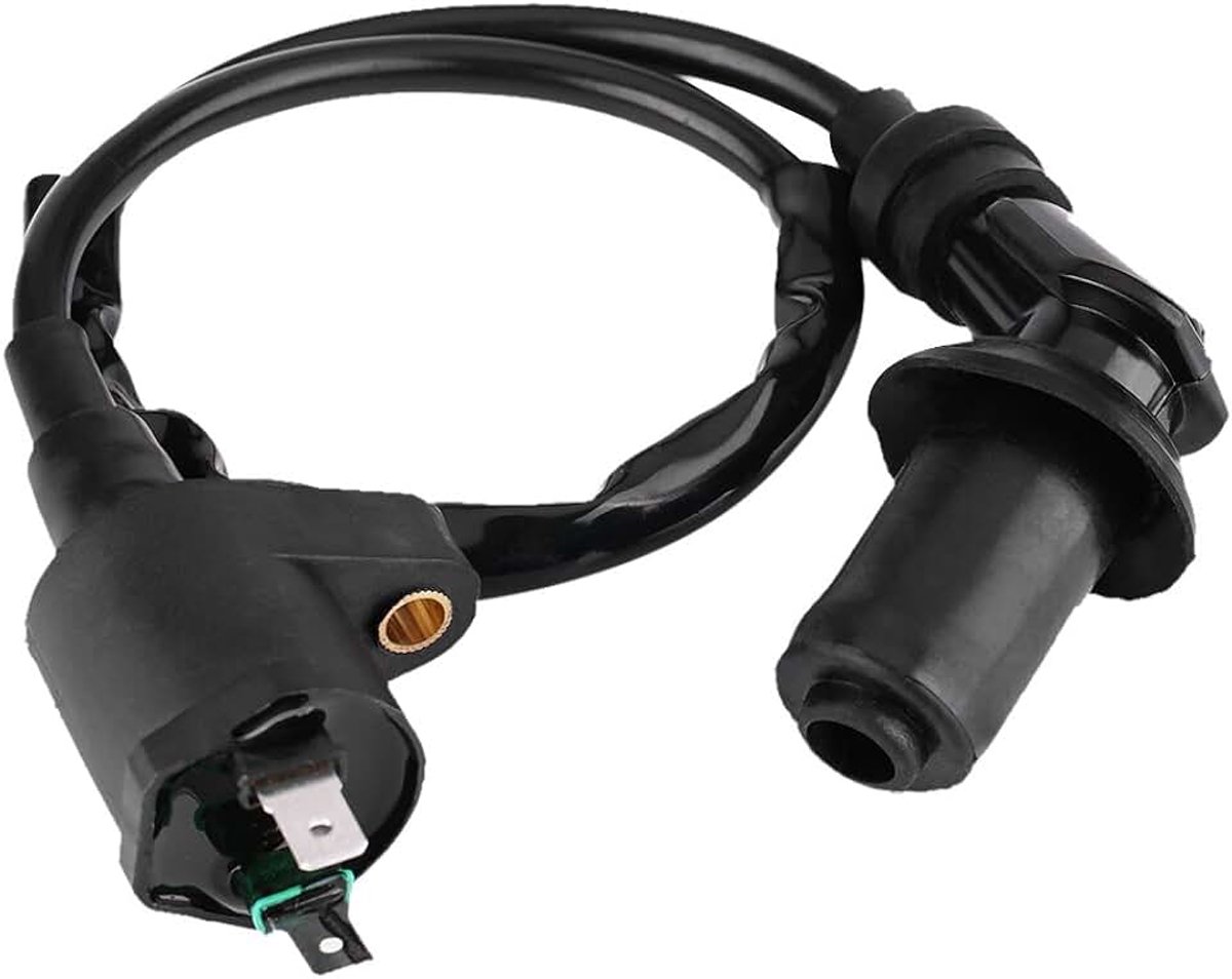 Bougie, Coil, vroeger ontstekingssysteem voor GY6 motor, motorfiets, dirtbike, scooter, bromfiets (zwart)