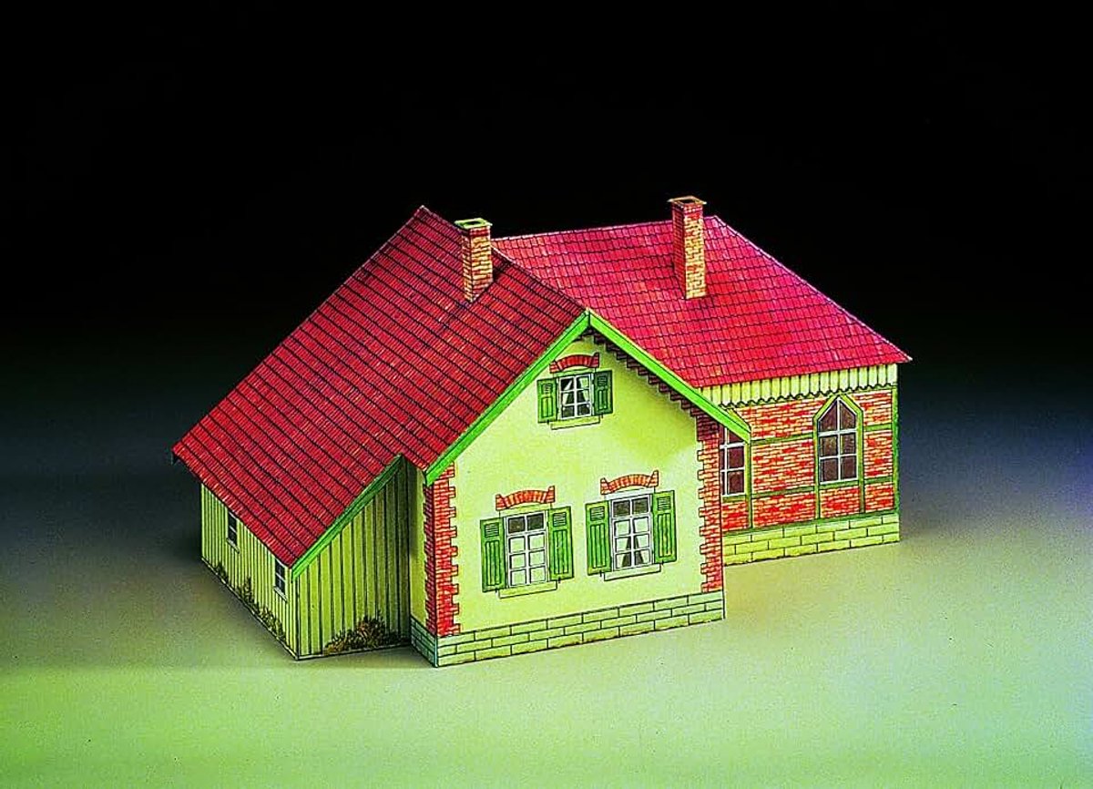 19 x 11,5 x 11 cm modelset "Flag Station Sweet Mill"