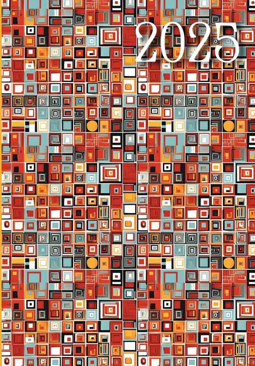 2025 – Pianificazione Settimanale con Design Elegante: Copertina esclusiva con motivo astratto e formato comodo per ogni giorno.