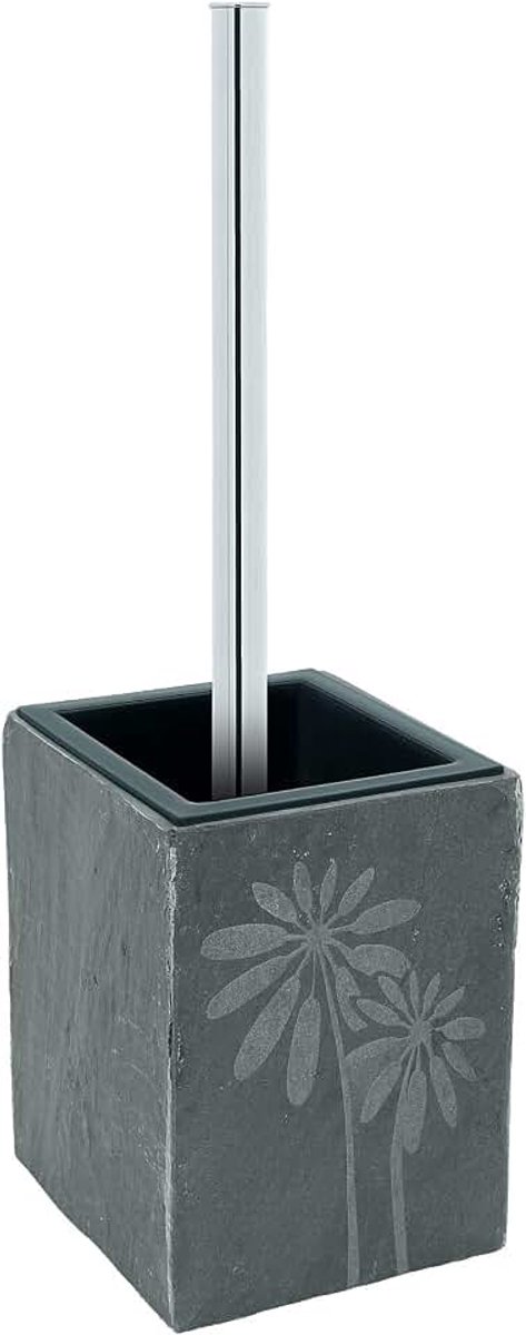 Borstelgarnituur JURA - echte natuurleien met bloemenmotief - WC-borstel