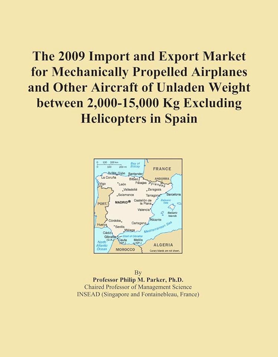 2009 Import and Export Market for Mechanically Propelled Airplanes and Other Aircraft of Unladen Weight between 2,000-15,000 Kg Excluding Helicopters in Spain