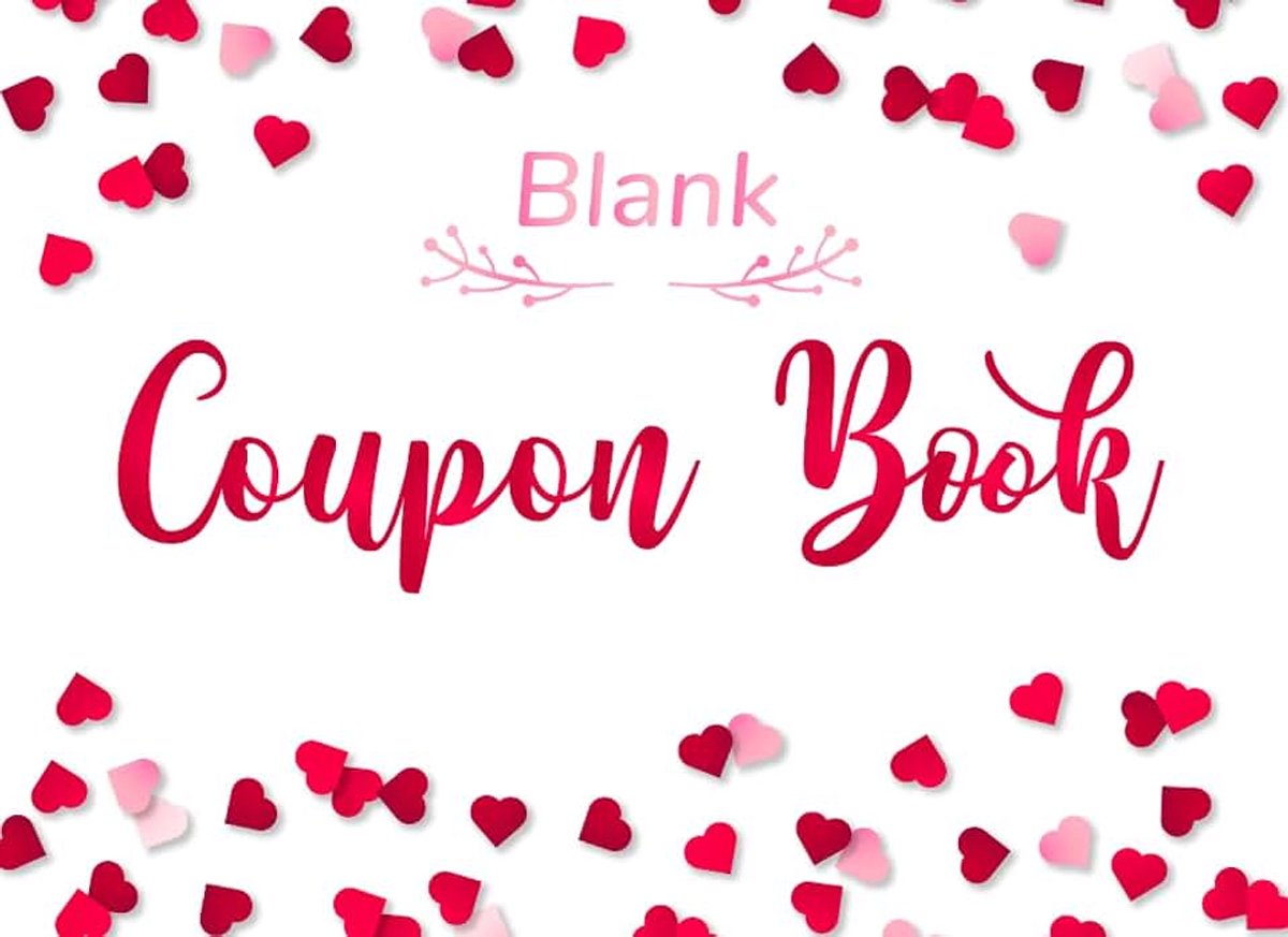 Coupon Book: 52 Personal Blank DIY Custom Personalized Love Coupon Book Romantic Gift For Him Her Couples Spouse Lovers Wife Husband Boyfriend Girlfriend (Black and White Interior)