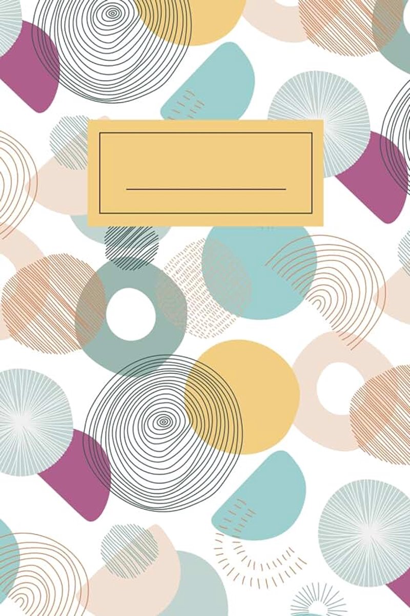 Astratto Geometrico: Taccuino formato 6x9 pollici (simile A5) con 120 pagine a righe | Copertina flessibile con design ... per appunti, università, ufficio e journaling