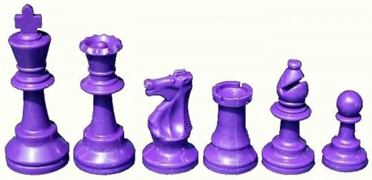 Kleuren – maat 5 kunststof – 17 stuks (2 dames) (paars)