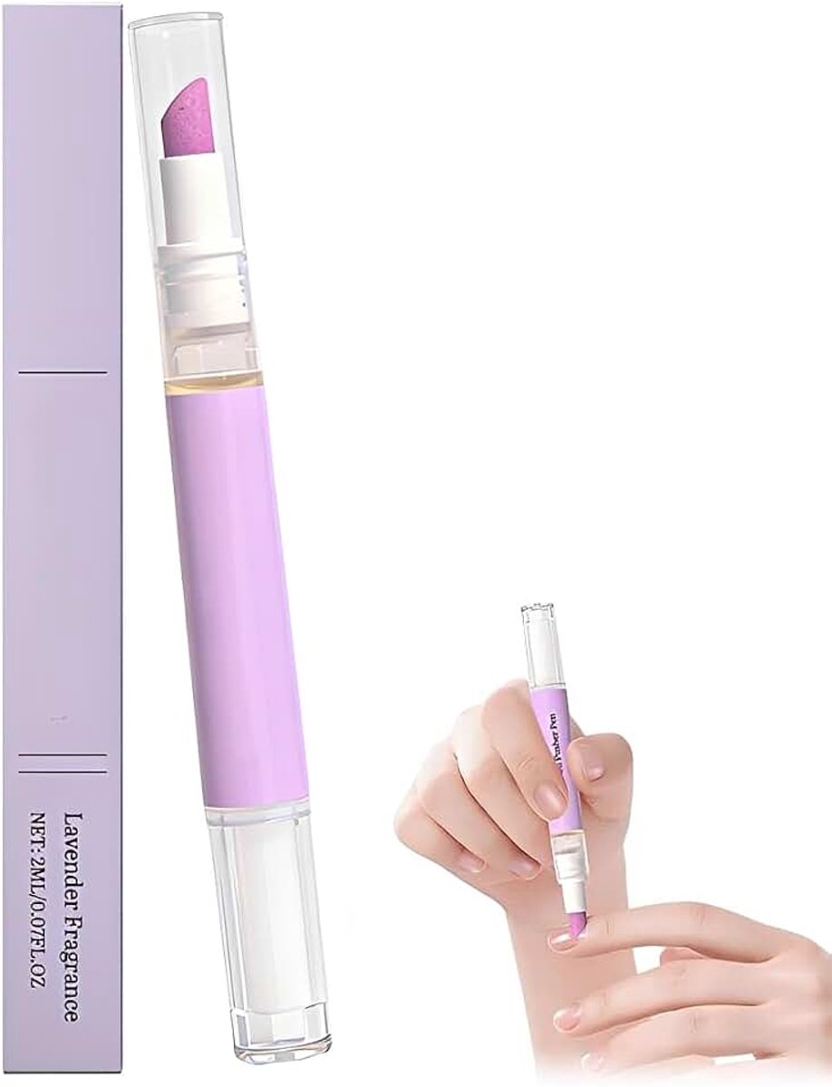 2-in-1 nagelverzorgingspar met keramische tip, nieuwe nagelriemverwijderaar pen uit 2026,nagelolie nagelriemolie nagelverzorgingsolie voor nagelriemen die scheurtjes herstellen en droog maken (1 stuk)