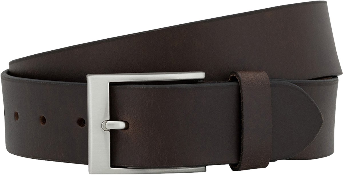 LINDENMANN leren heren riem - bruin
