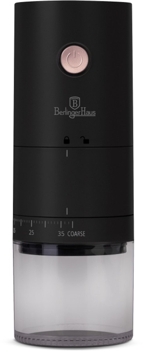 Oplaadbare koffiemolen uit de Black Rose-collectie
