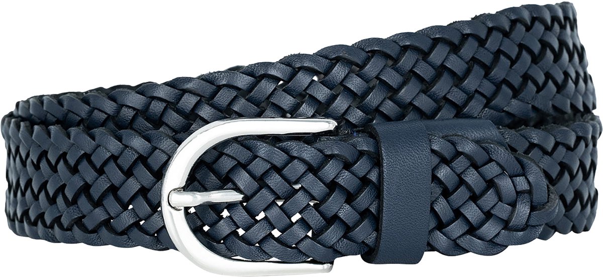 LINDENMANN dames leren riem - marine