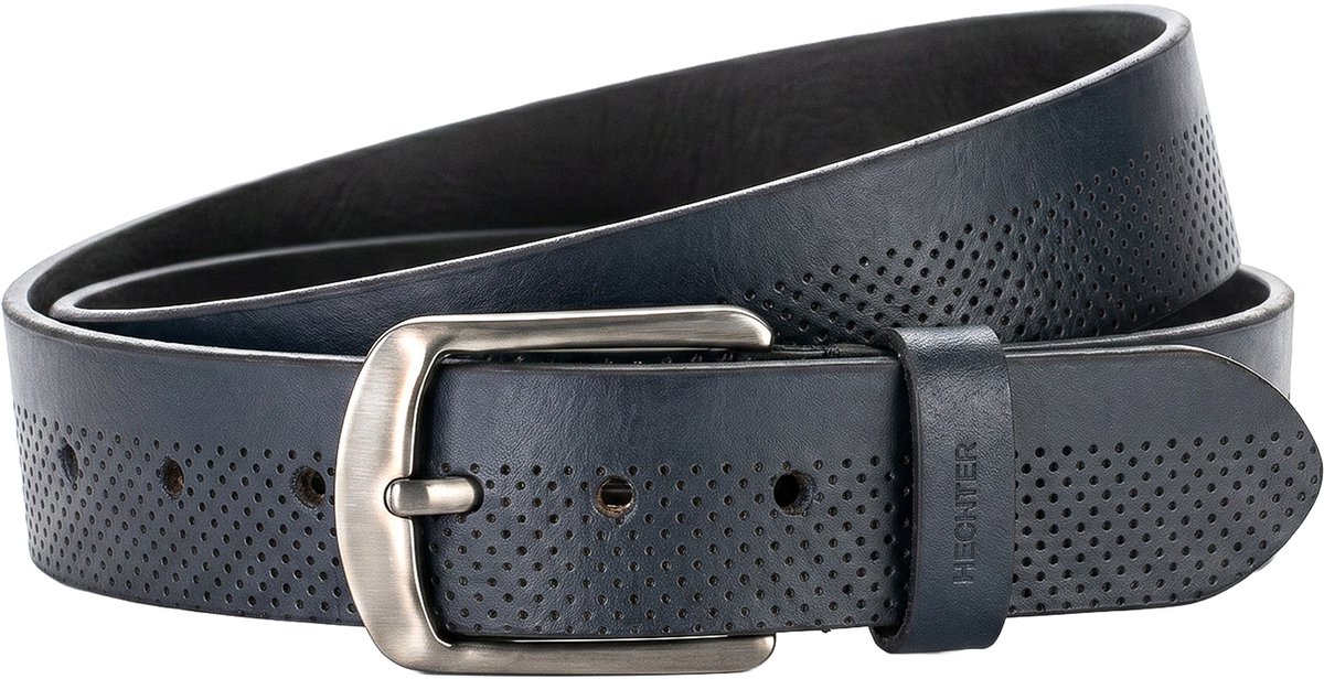 HECHTER leren heren riem - marine