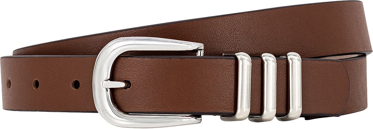 LINDENMANN dames leren riem - bruin