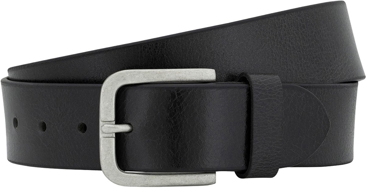 LINDENMANN leren heren riem - zwart