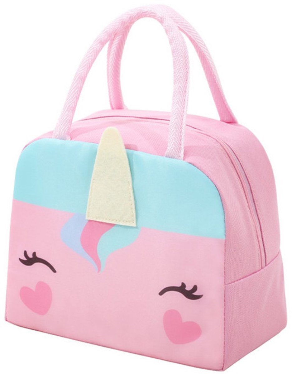 Lunchbox - 23*14*19 cm - Geïsoleerde lunchtas van Oxford-stof voor kinderen - Bedrukte lunchbox - Handtas - Geïsoleerde lunchtas - Lunchtas van aluminiumfolie - Draagbare geïsoleerde tas voor kamperen - Herbruikbaar