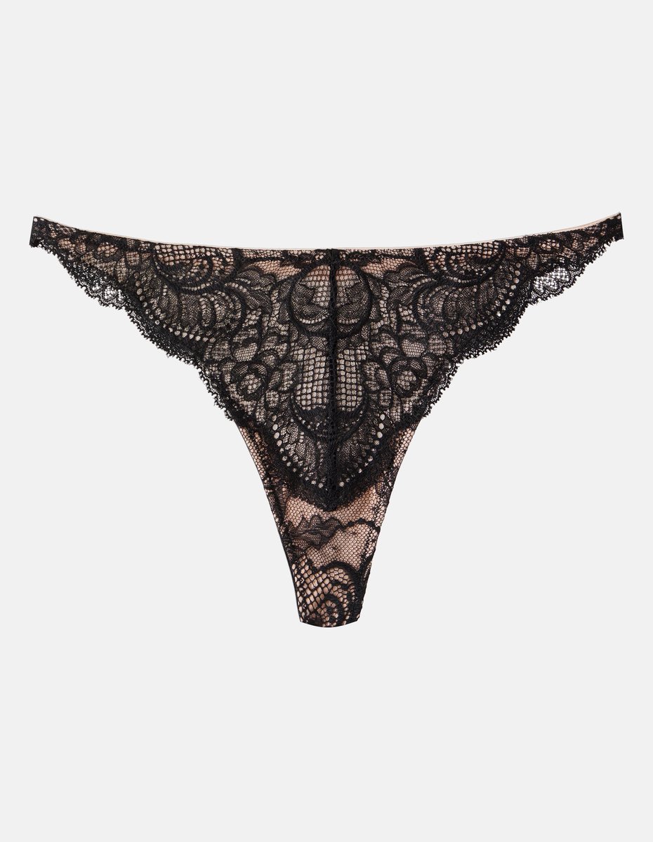 Esotiq Tulia - Damesstring - Zwart - Elastisch materiaal