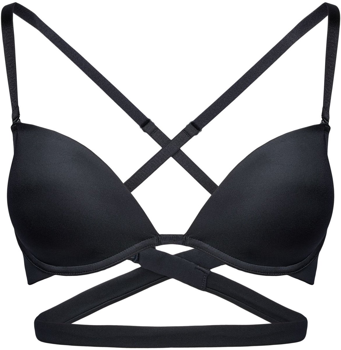 ESOTIQ Silky - Push-upbeha - Zwart - Afneembare bandjes - Beugels