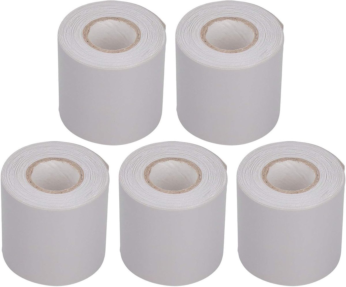 5 banden voor airconditioning, pvc, 6,1 cm, buisisolatie, grijs