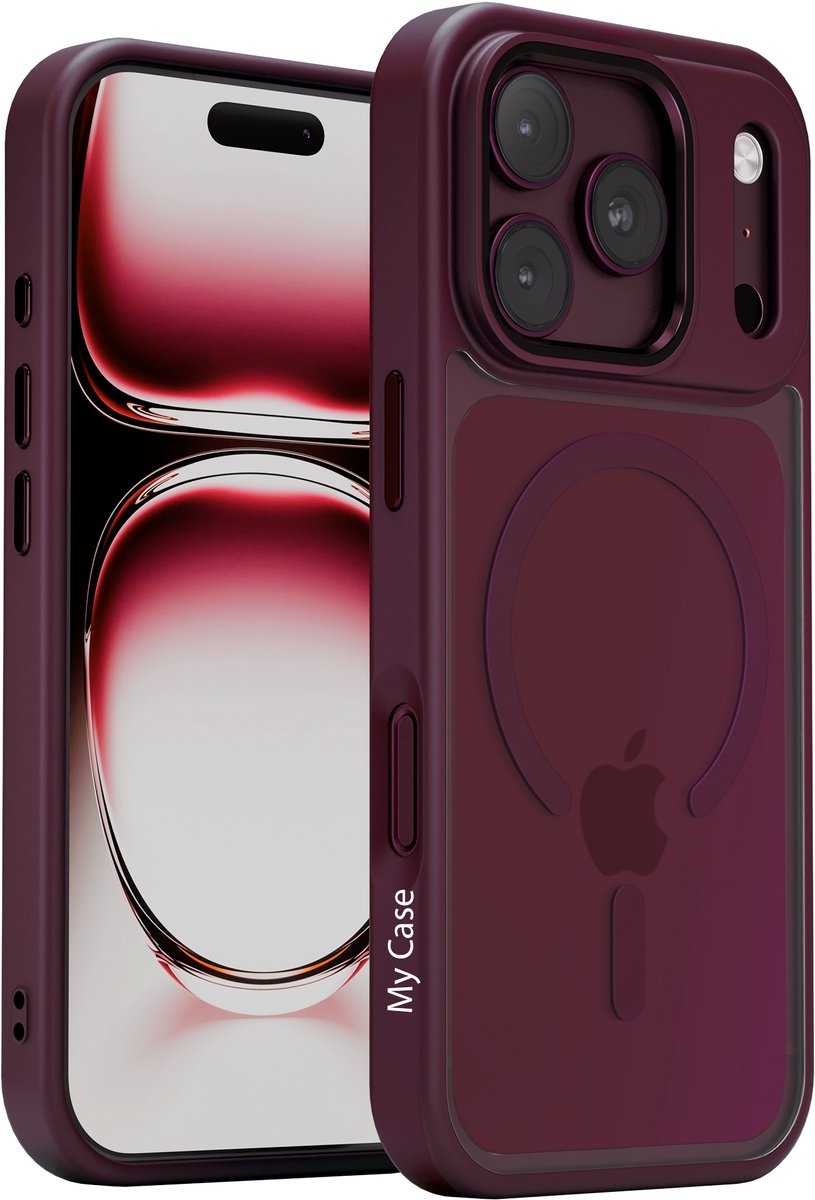 Hoesje Geschikt voor iPhone 18 Pro Max - Paars - Geschikt voor MagSafe - Slank, Sterk en Shock proof
