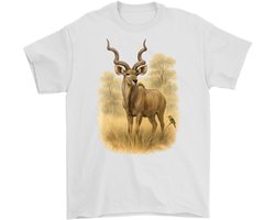 Kudu Shirt – Majestueuze Kudu in de Natuur – Dierenliefhebber Outfit – Unisex T-Shirt voor Dames & Heren – Origineel Cadeau