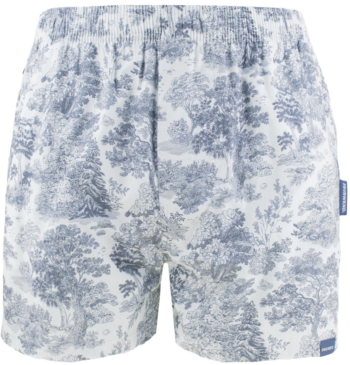 Pockies heren wijde boxershort scenic blauw