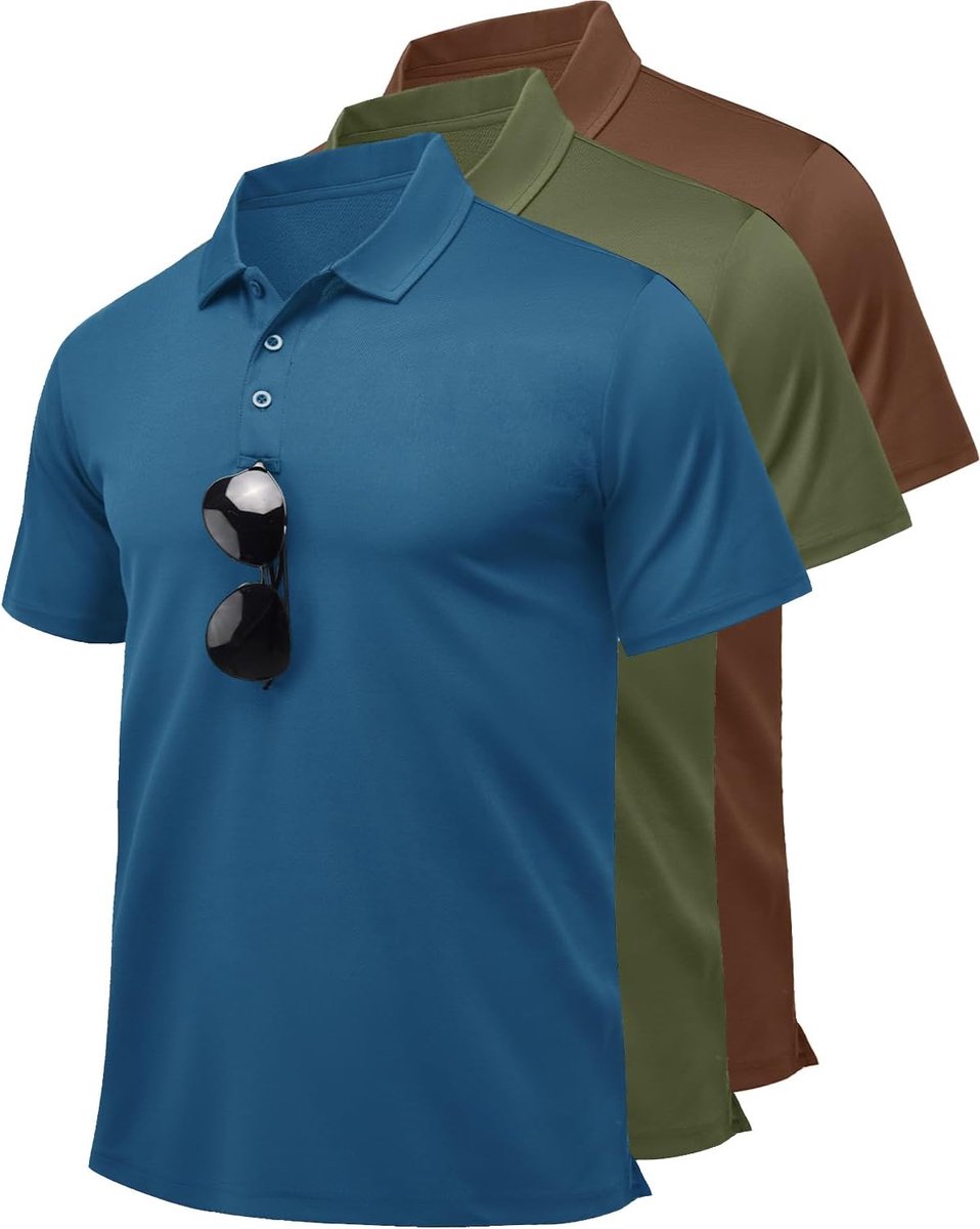 Polo-shirt Golf - Korte Mouwen Sneldrogend en Ademend Polo Shirt