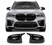 Spiegelkappen Geschikt voor BMW X3 X4 X5 X7 G01 G02 G05 G07 – Glanzend Zwart