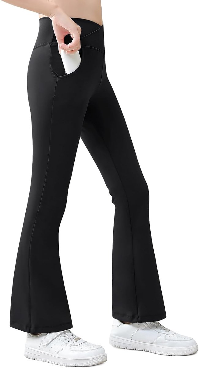 Leggings, uitlopende leggings, sportbroek
