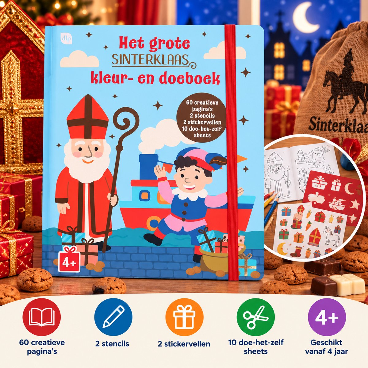 Het Grote Sinterklaas Kleur en Doeboek