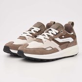 British Knights - Veli Heren sneakers laag - Maat 40 - Taupe - Beige - Wit - Mannen schoenen - Suede