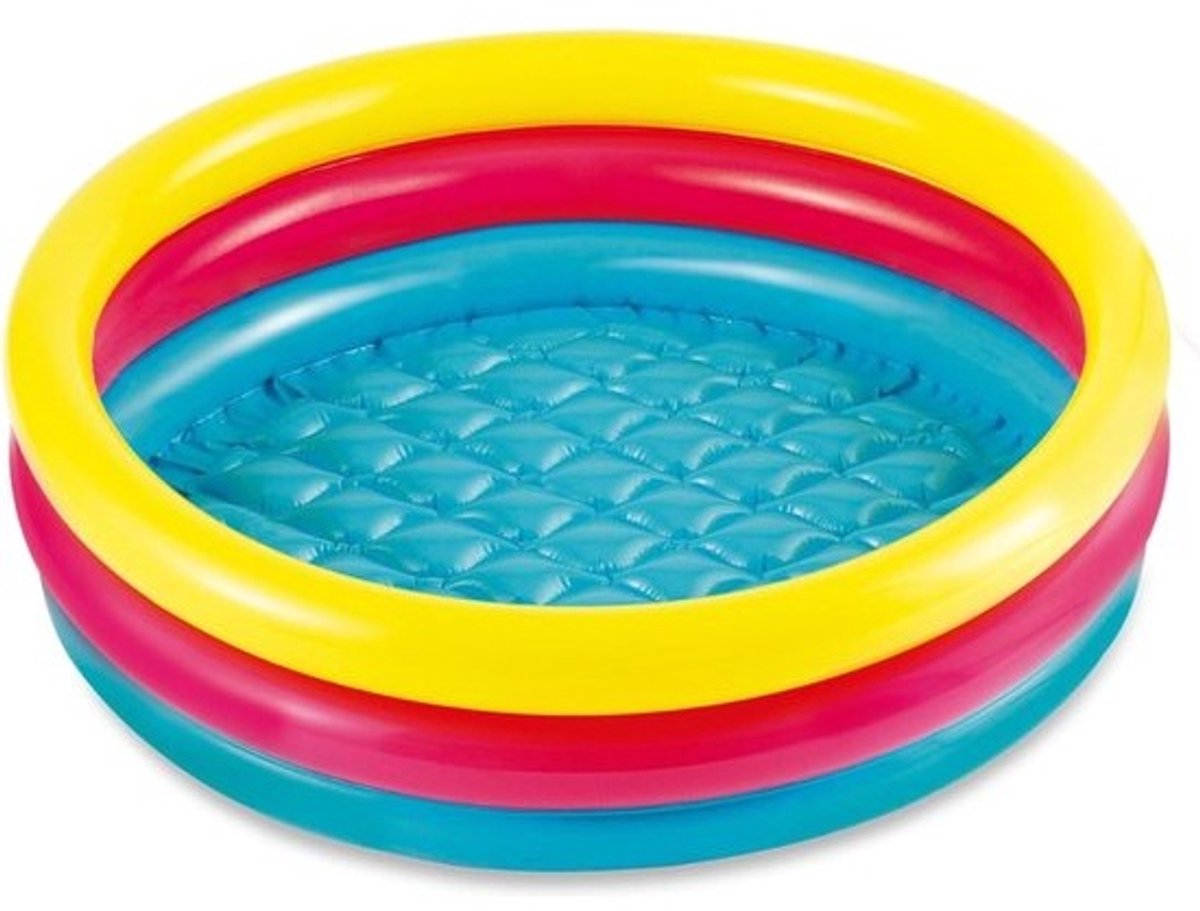 Speelzwembad – Kinderzwembad – Kinder Zwembad – Speelzwembad Kinderen – Peuter Zwembad – Speel Zwembad – Oplaas Zwembad - 86 x 25 cm - Kinderbadje Voor Peuters - Rond
