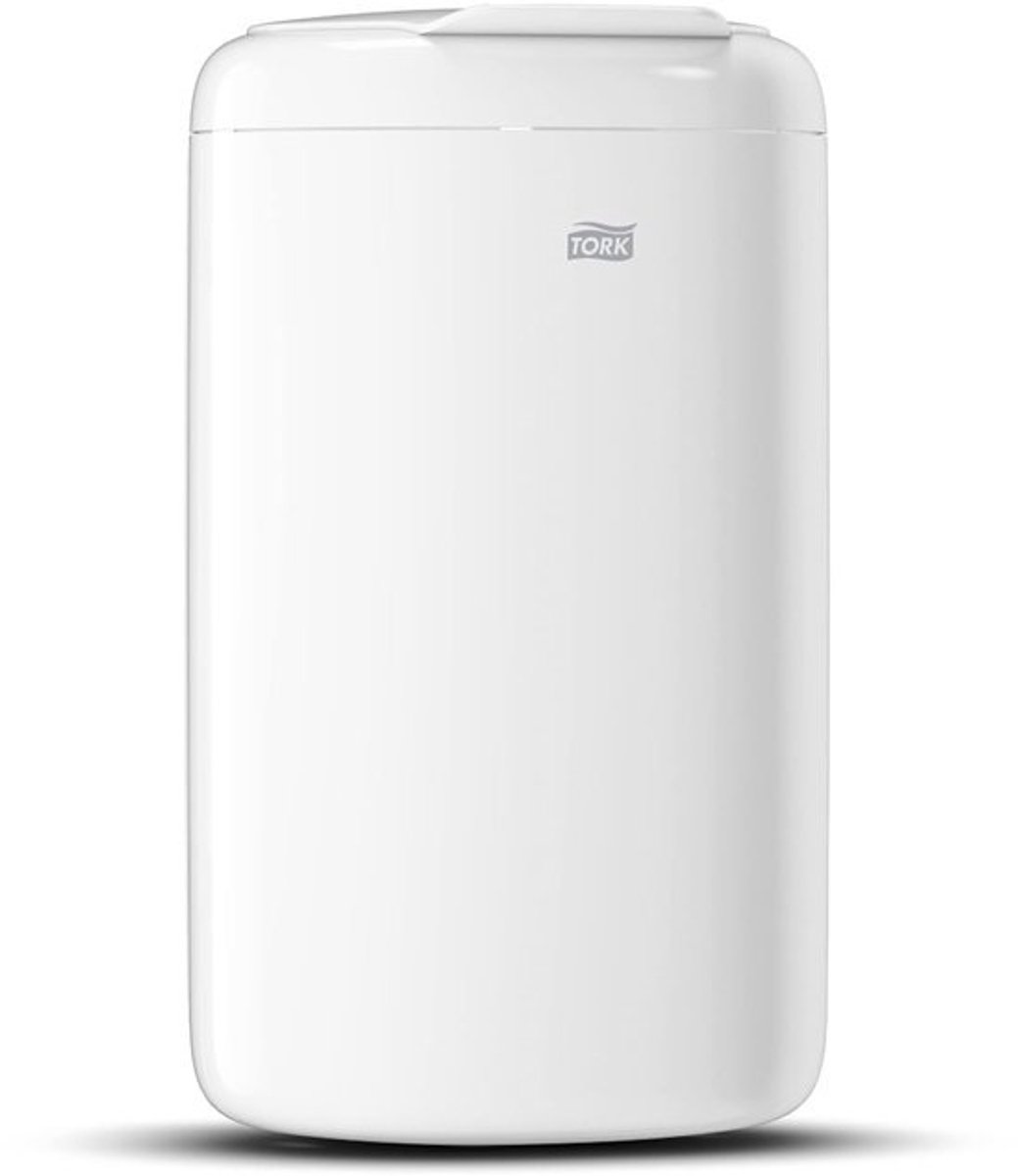 Afvalbak 5 Liter - Prullenbak Klein - Hygiënisch Werken - Compact Ovaal Design - 19x16x33.8cm - Wit