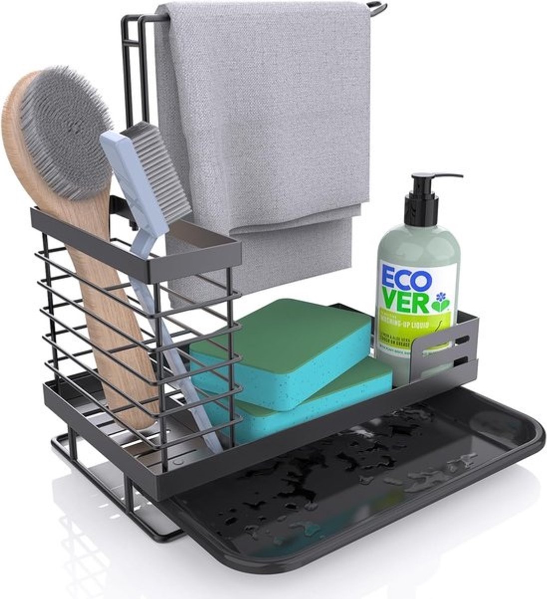 Gootsteen Caddy Organizer - Multifunctionele Keuken Organizer voor Spons en Reinigingsaccessoires