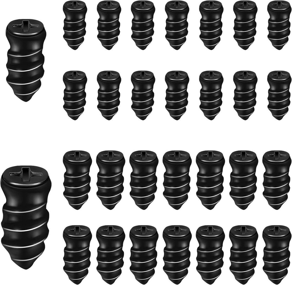 Bandenreparatieset auto - Rubber - 5,3x12 mm en 6,8x15 mm - Duurzame Reparatiespijkers voor Tubeless Banden - Universeel