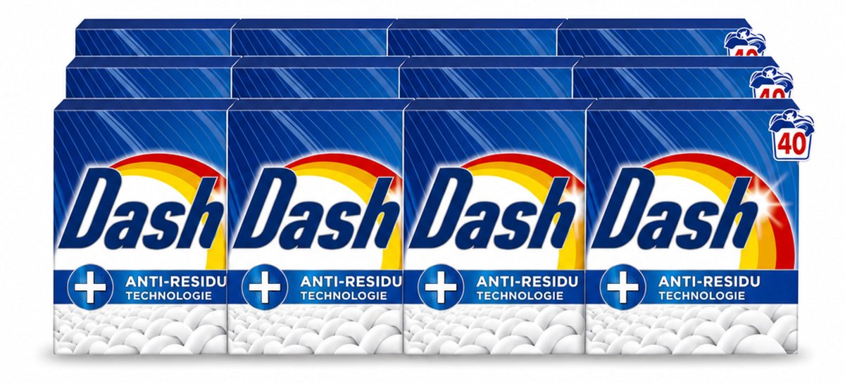 12 x Dash – Waspoeder – Witter Dan Wit – 2,2 kg - Voordeelverpakking - 12 stuks