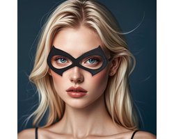 Masker, kattenmasker, zwart kattenmasker, half gezicht, kat, Catwoman kostuum, kitten, leren masker voor dames, vrouwen, meisjes, cosplay, masker voor carnaval, Halloween, party, bal