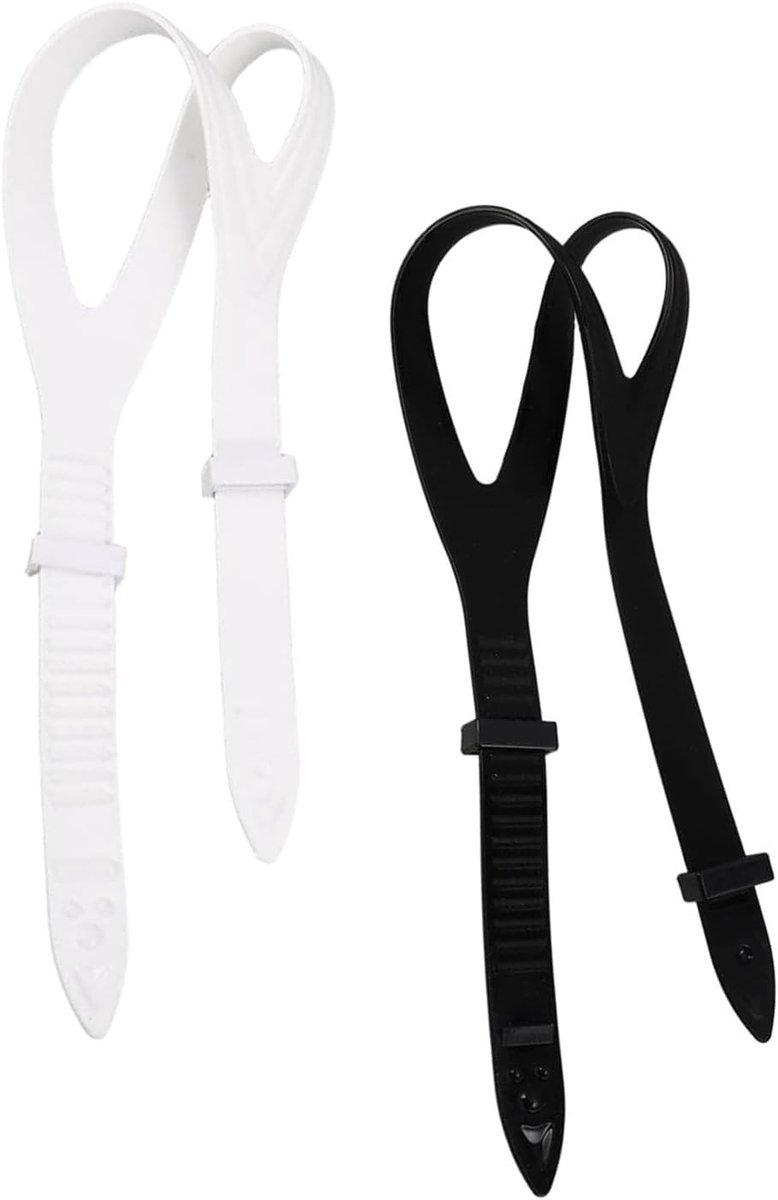 2 stuks duikmaskerband, siliconen reservemaskerband, duikbril, universele snorkelmaskerband voor duiken, zwemmen, snorkelen, zwart, transparant
