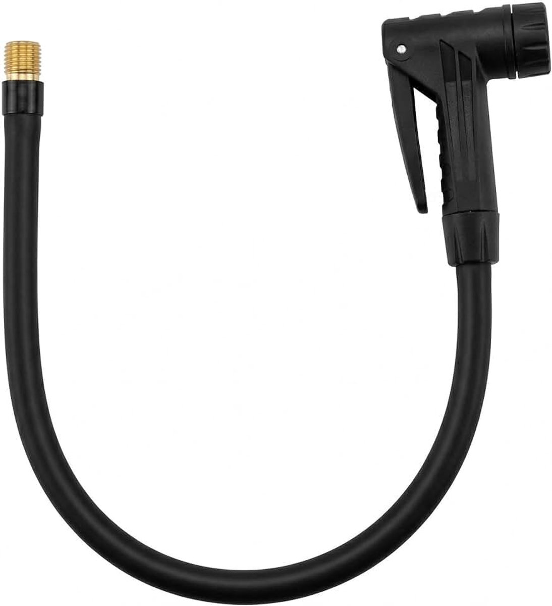 Pompopzetstuk voor autobanden, fietspomp van zacht rubber, 50 cm, verlengslang, luchtpomp met snelsluitventiel, Schrader-adapter voor scooter, motorfiets, auto