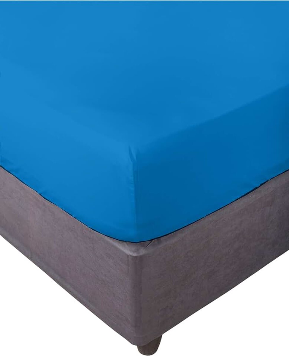 Home. Hoeslaken, elastisch, zacht, comfortabel, anti-peeling. Katoen 50% polyester. Bed 135. 135 x 200 x 30. Donkerblauw