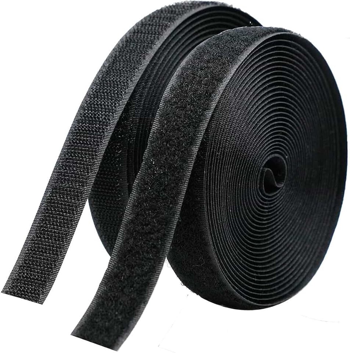 Plakband, 8 meter, 20 mm, universeel, zelfklevend, voor ramen, lijsten, foto's, muskietennetten, autotapijten, voor huishoudelijk werk, handboeken, doe-het-zelf, wit (zwart)